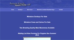 Desktop Screenshot of bensonranch.com